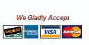Credit Cards Accepted